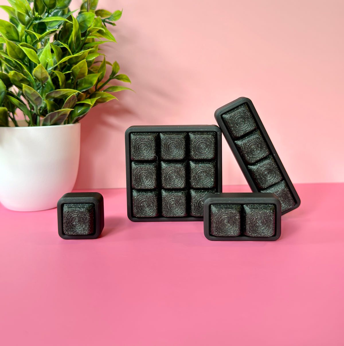 Black Glitter Multi Key Keyboard Fidget Clicker Novelty Collectible