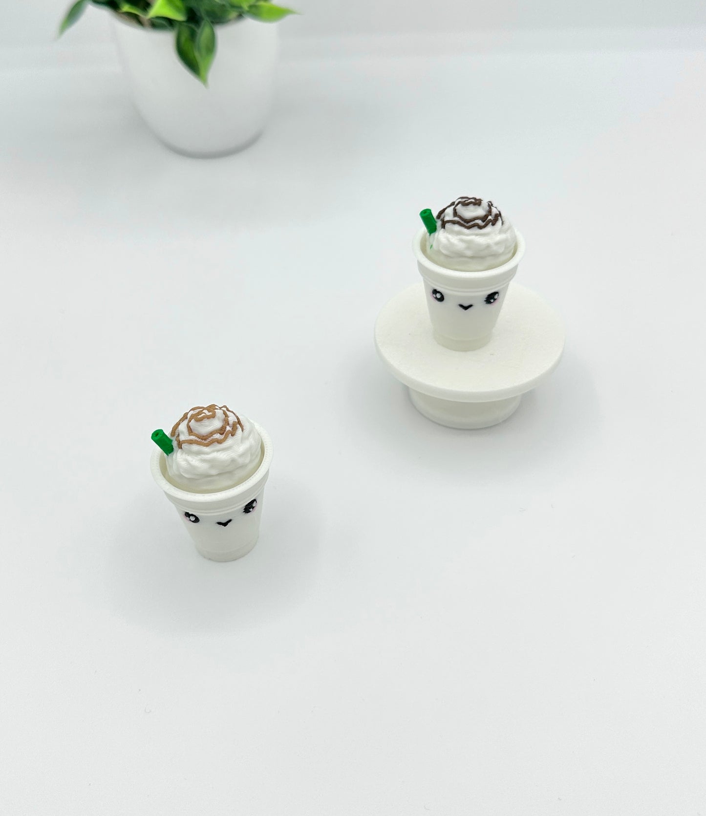 Frappe Coffee Clicker Keychain | Keyboard Fidget | Click Fidget | 3D Printed Clicker