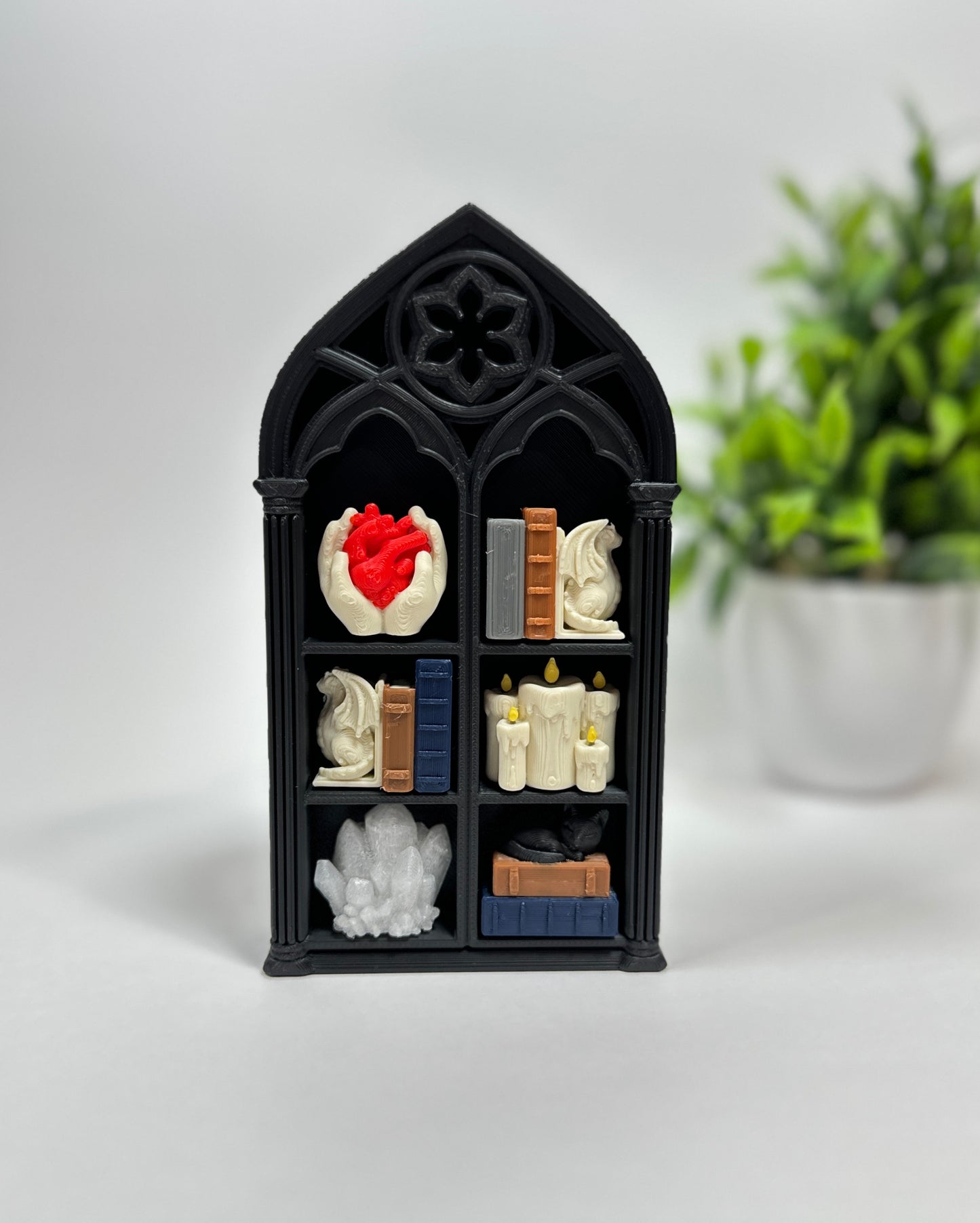 Gothic Book Shelf Fidget Clicker