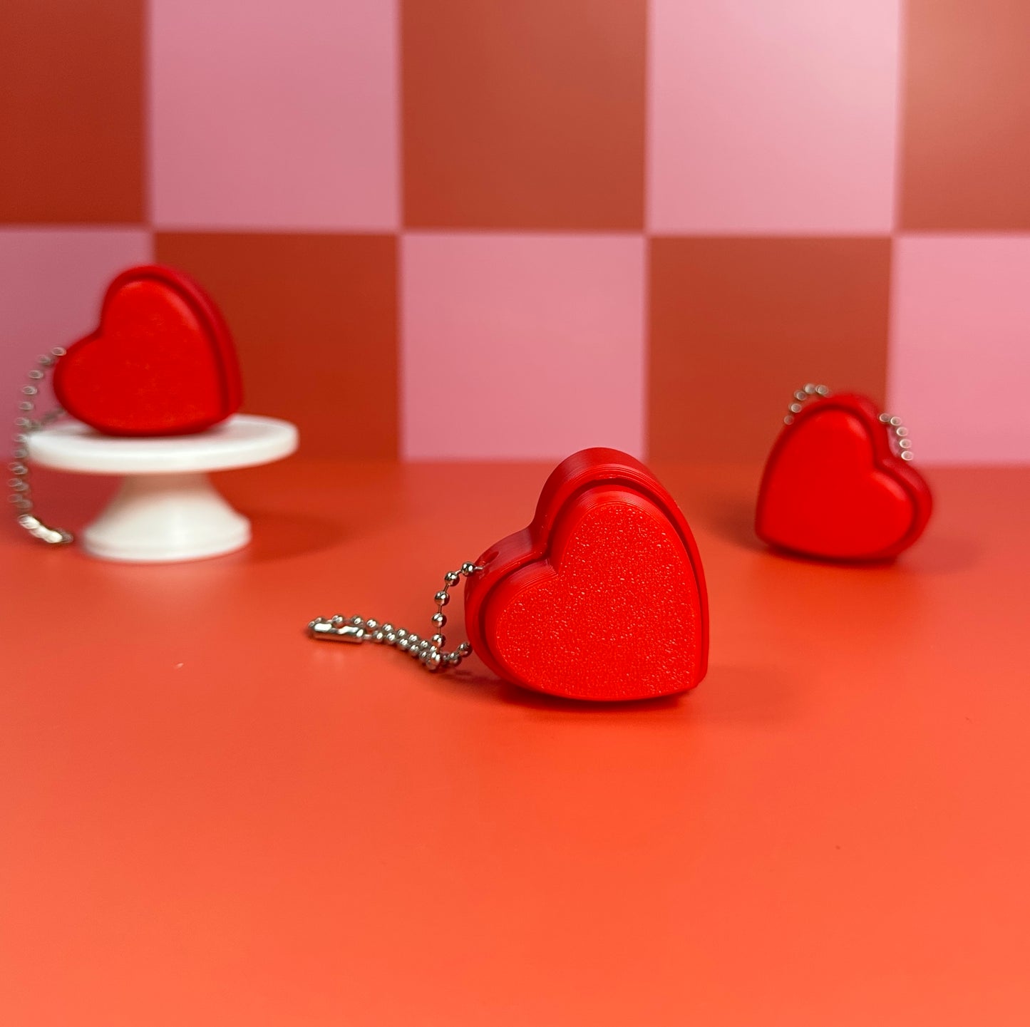 Red Heart | Keyboard Fidget | Click Fidget | 3D Printed Clicker