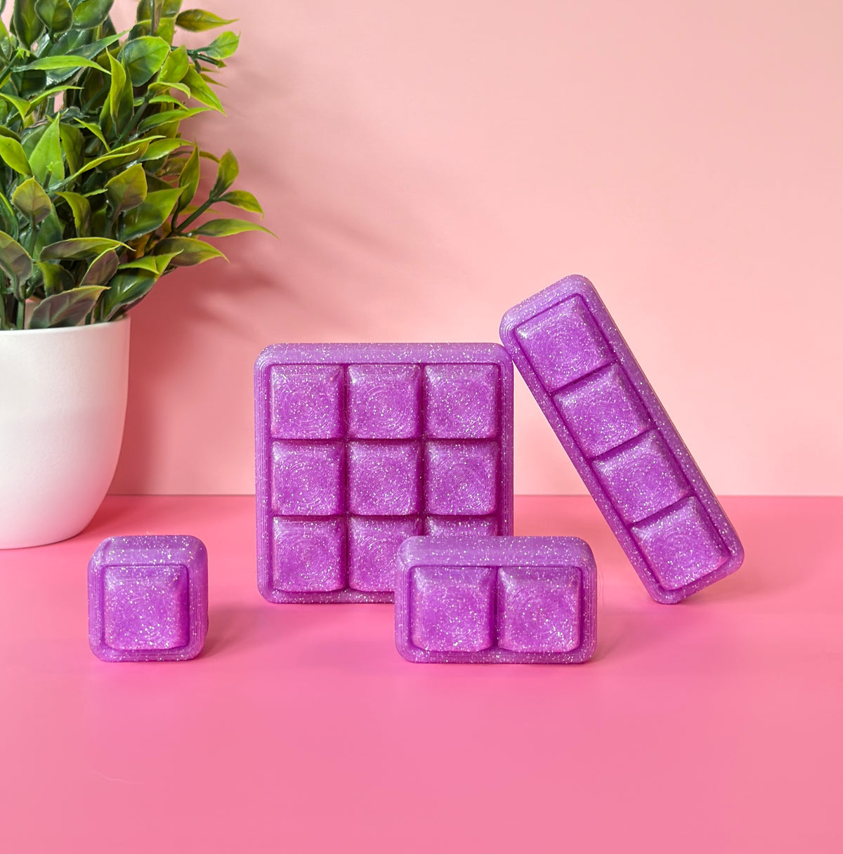 Purple Glitter Multi Key Keyboard Fidget Clicker Novelty Collectible