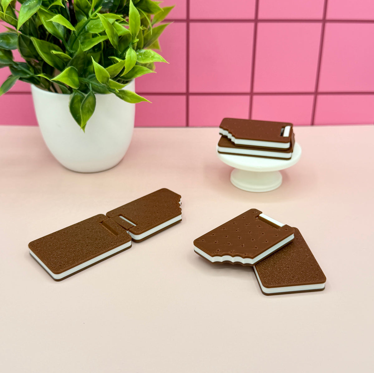 Ice Cream Sandwich Hinge Slider Fidgets