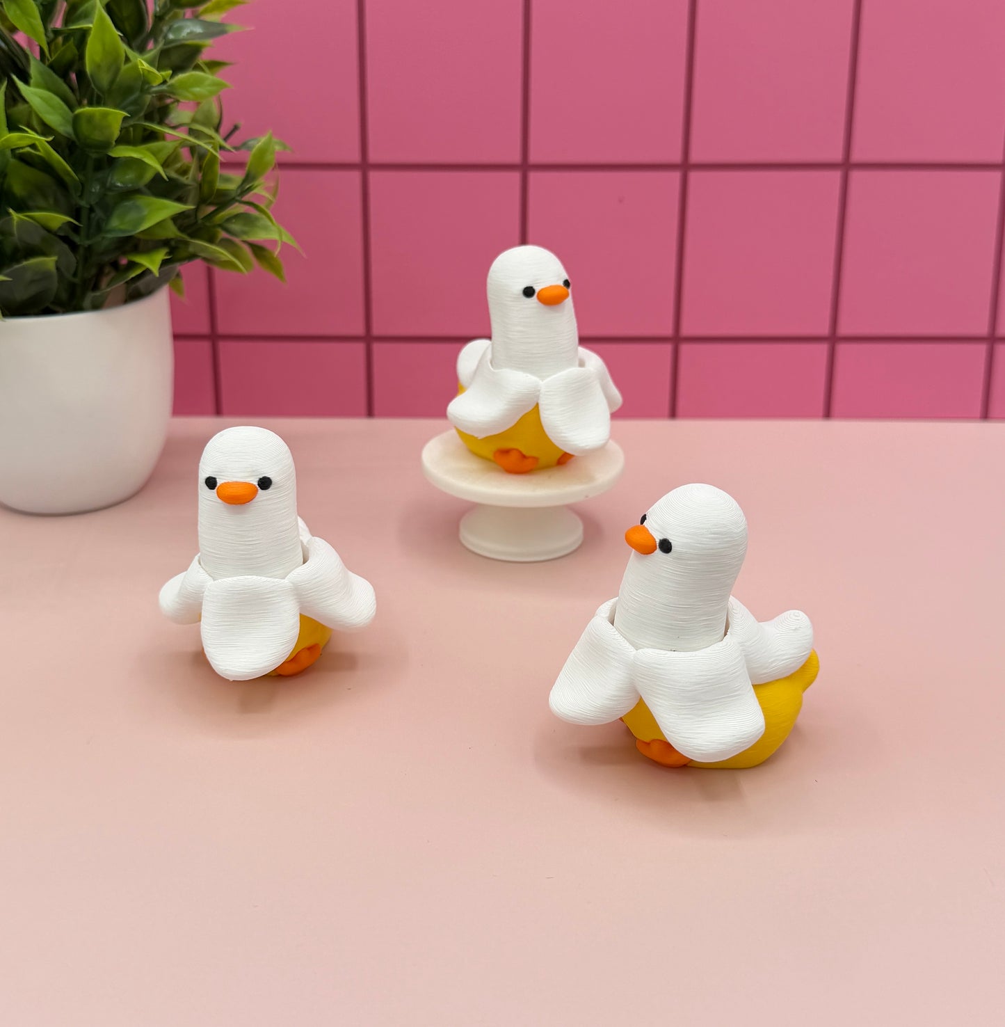Banana Duck Fidget Clicker Novelty Collectible