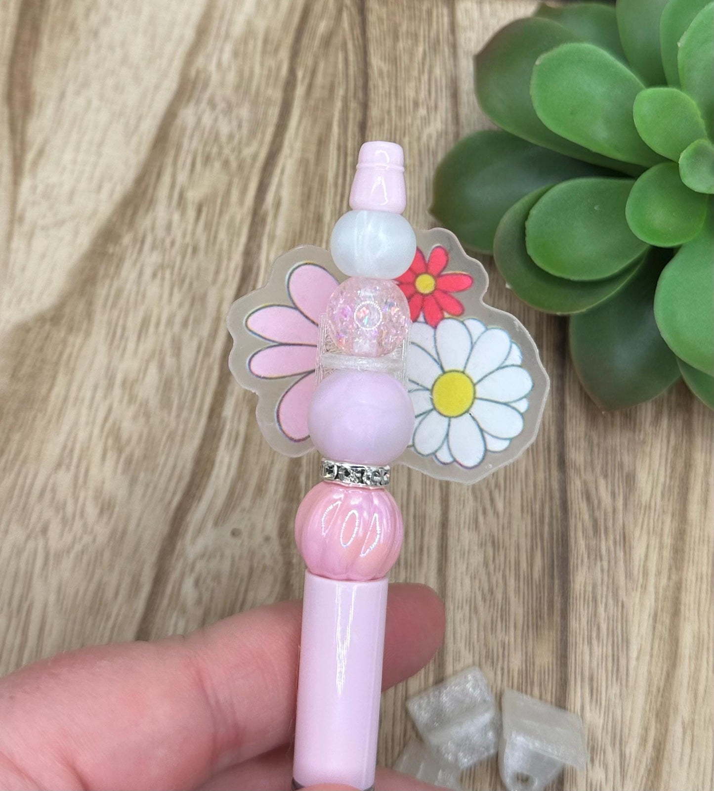 3D Printed Attachments for Acrylic Flatbacks: Pen Accessories, DIY Crafts - 5 Pack