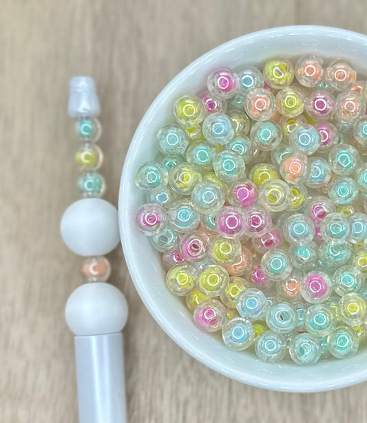 Bubble UV Acrylic 8mm | 20pcs Round Acrylic Beads