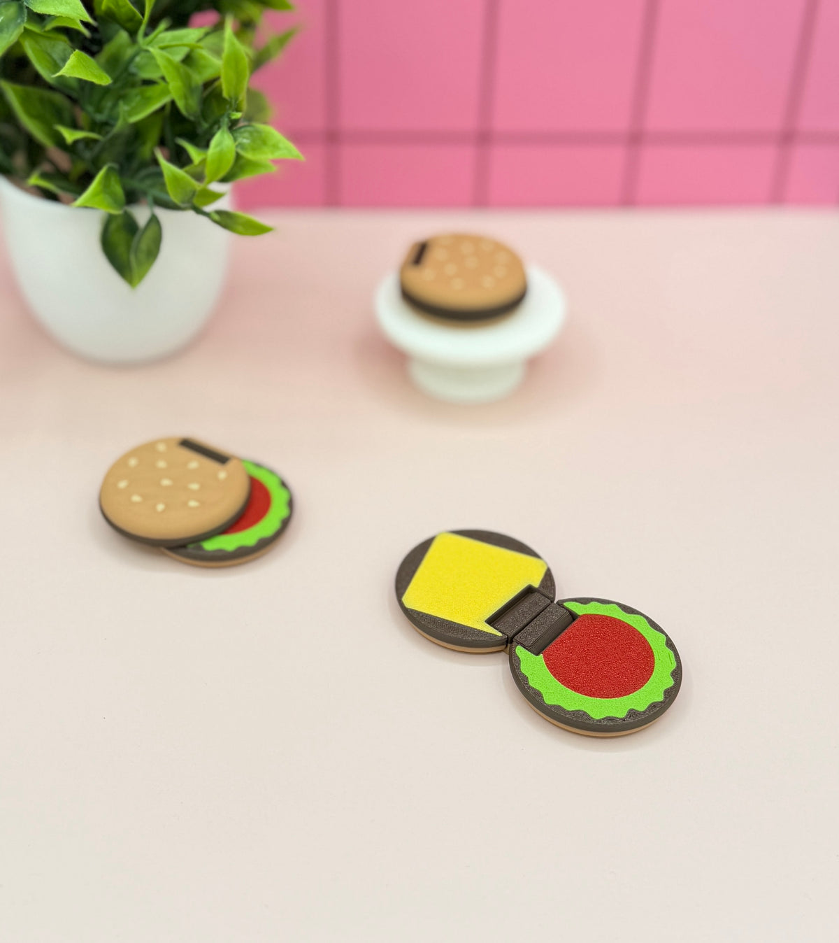 Cheese Burger Hinge Slider Fidgets