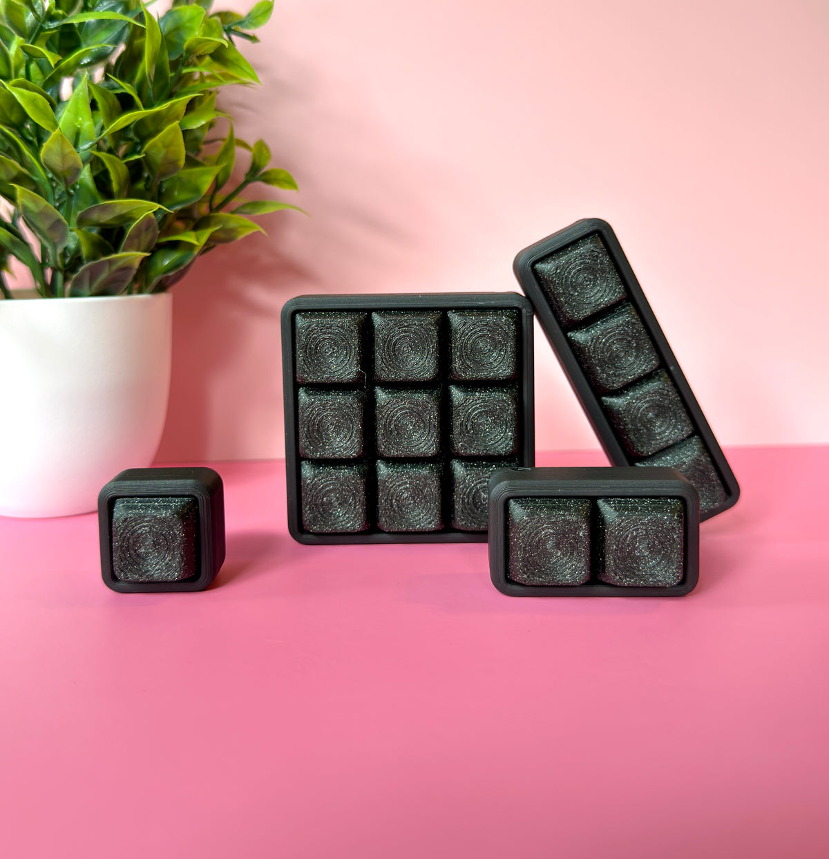 Black Glitter Multi Key Keyboard Fidget Clicker Novelty Collectible