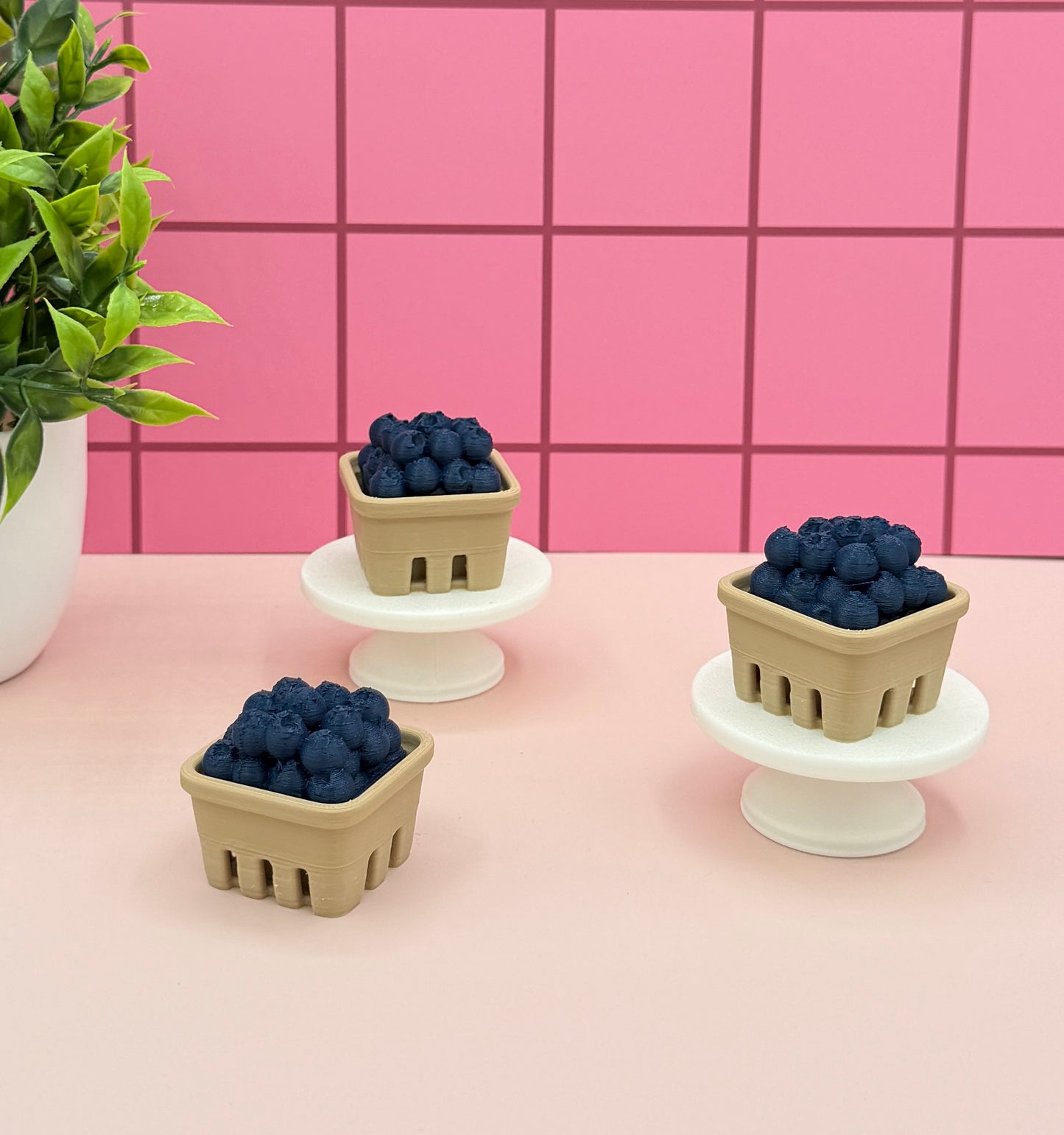 Blueberry Fruit Basket Fidget Clicker Novelty Collectible