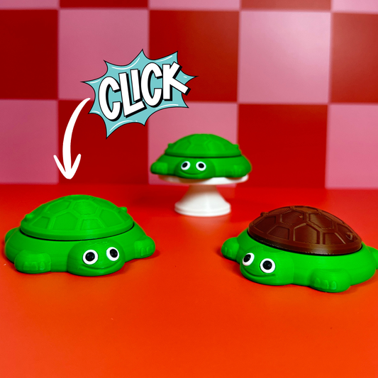 Turtle Sandbox Retro Clicker | Keyboard Fidget | Click Fidget | 3D Printed Clicker