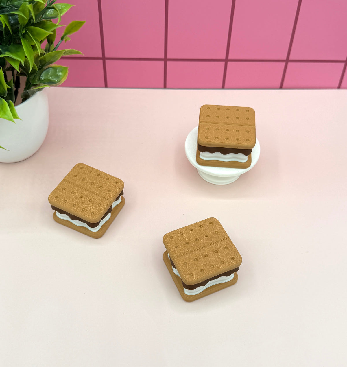 S’mores Food Fidget Clicker Novelty Collectible