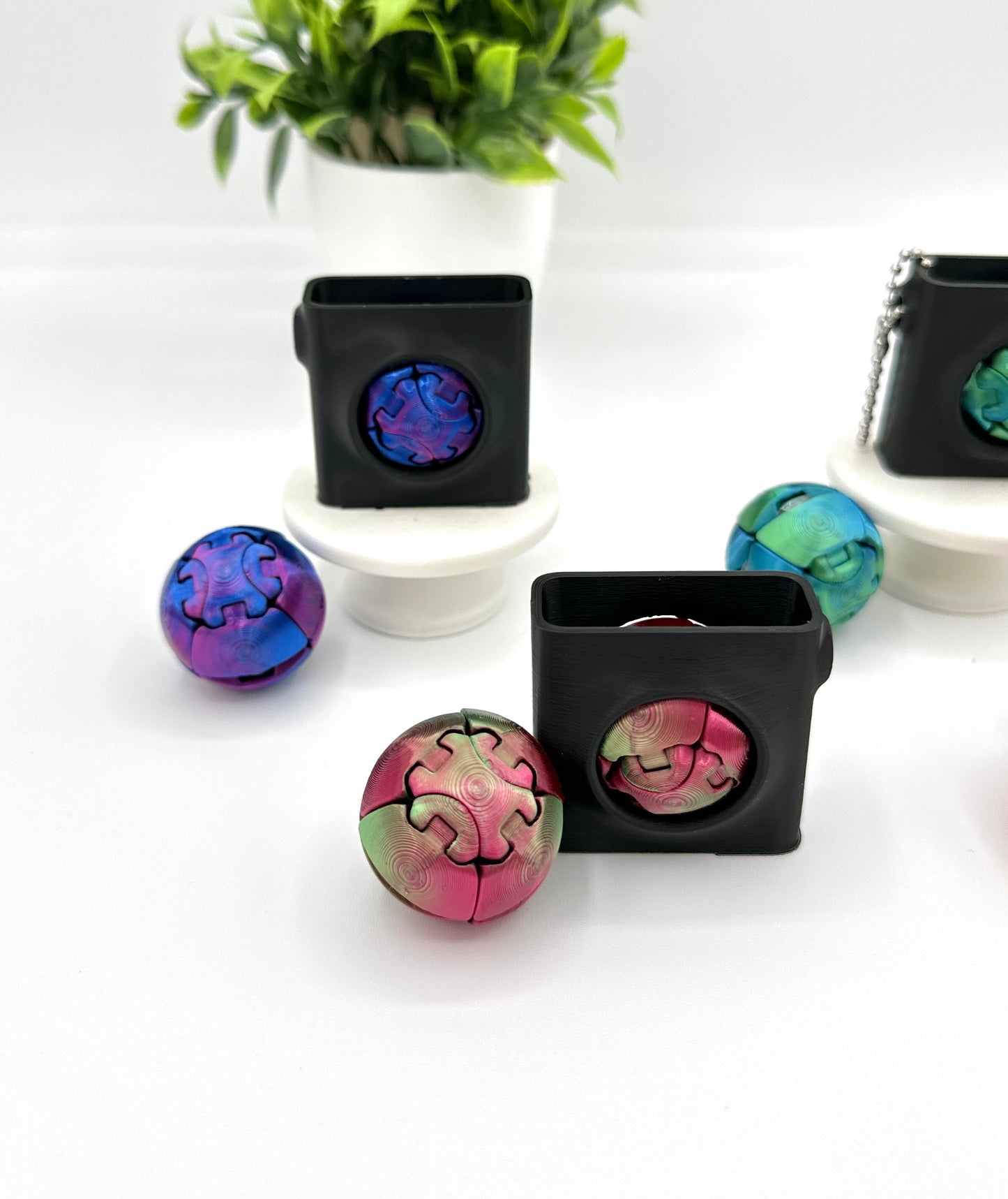 Zorble Fidget Ball with Carrying Case