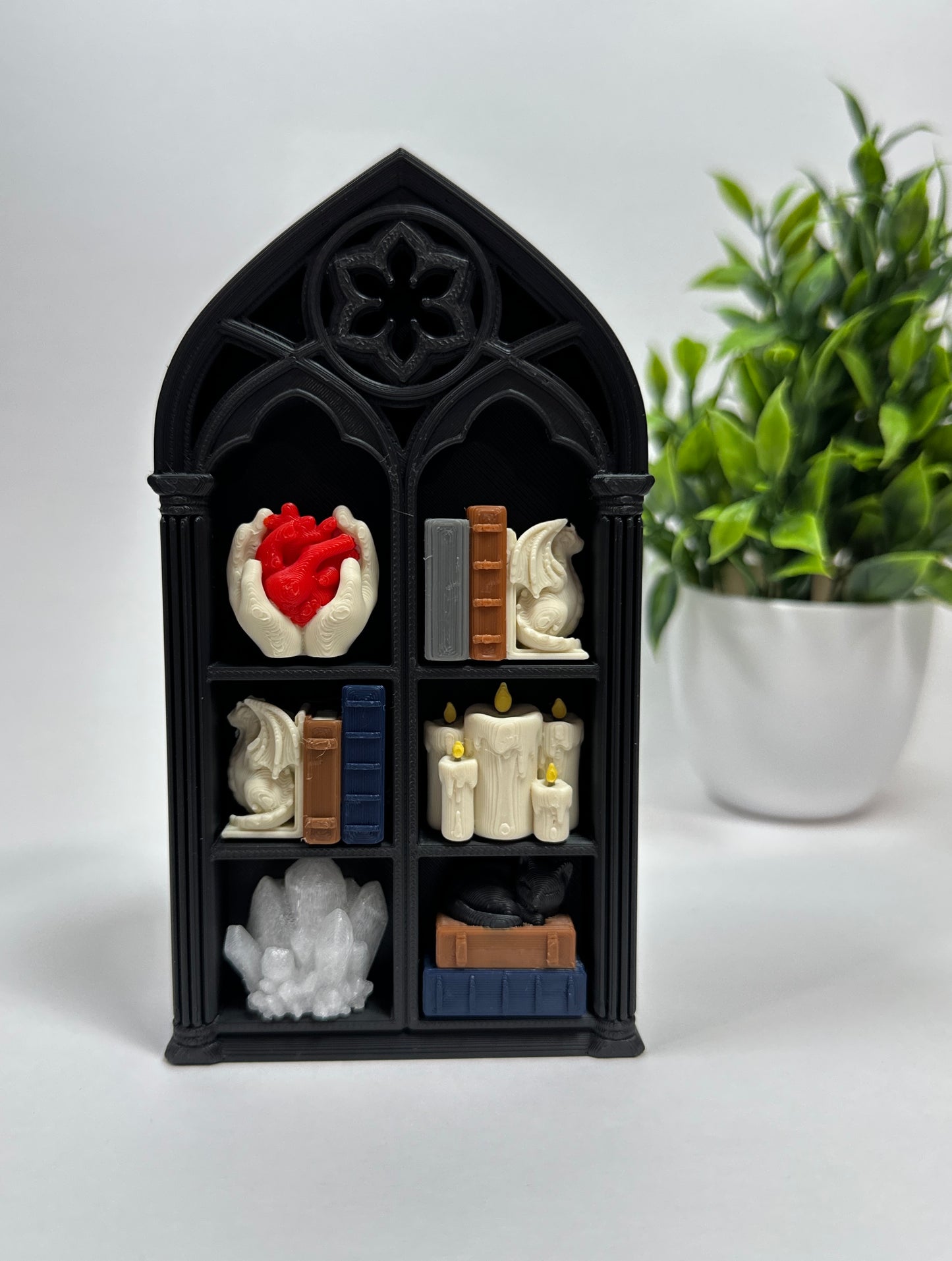 Gothic Book Shelf Fidget Clicker