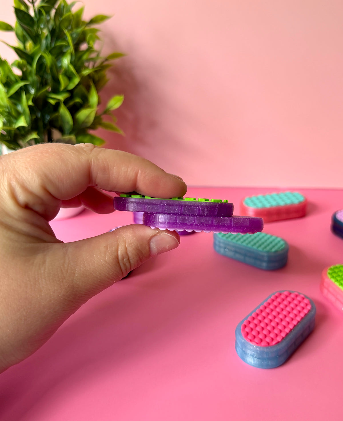 Mystery Oval Fidget Sliders Dual Sided Texture
