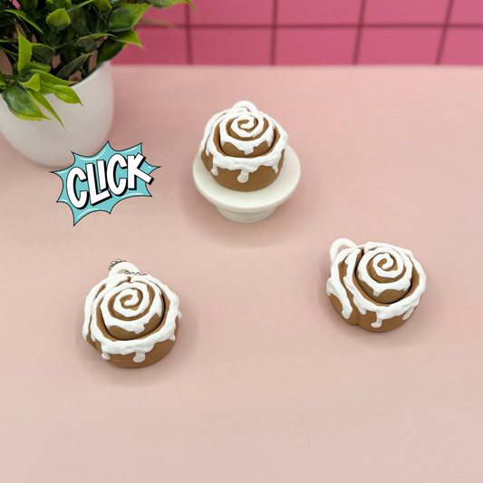 Cinnamon Roll Fidget Clicker Novelty Collectible