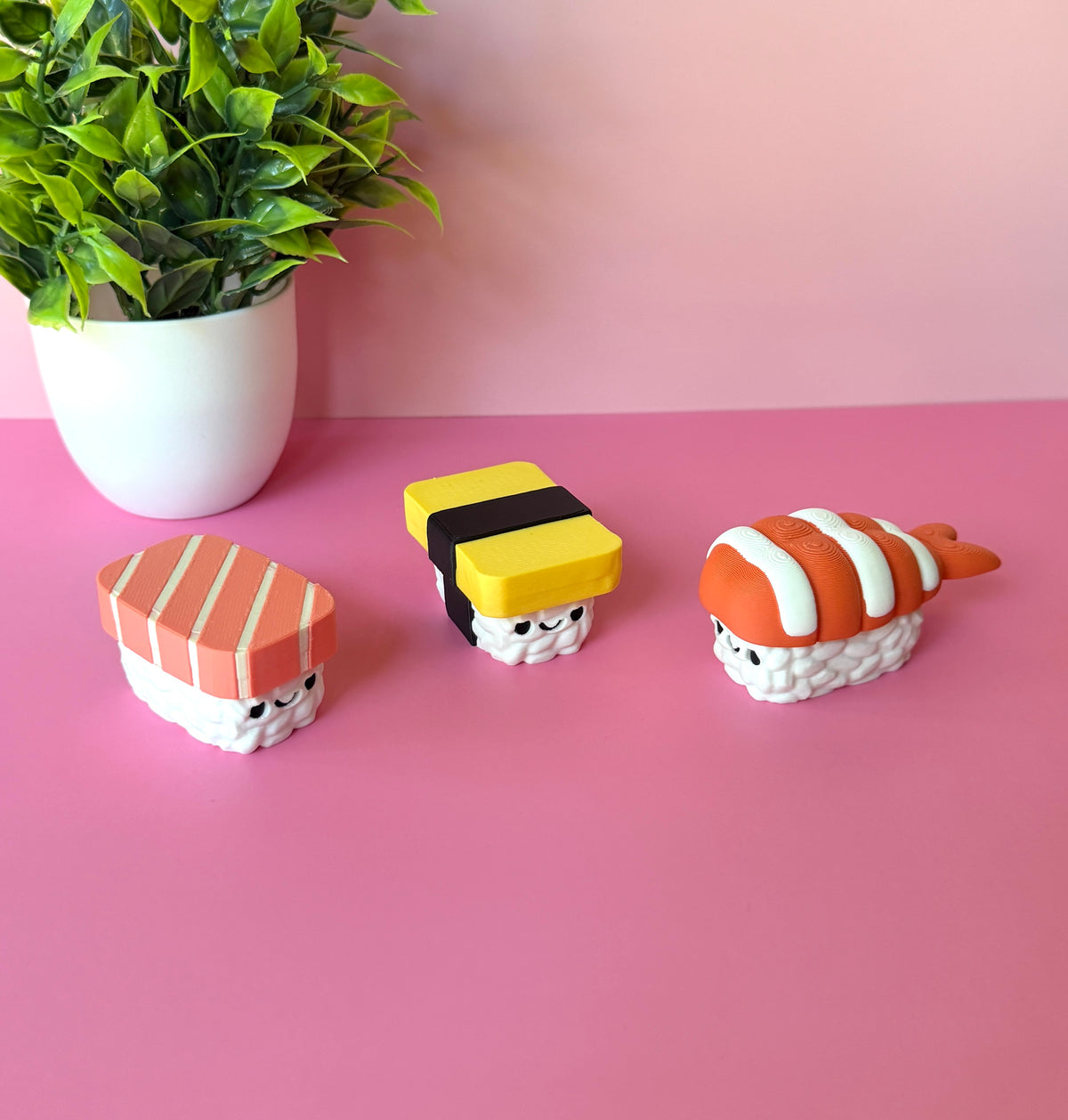 Nigiri Sushi Sake Ebi Tamago Fidget Clicker Novelty Collectible