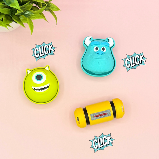 Mike Sully Scream Canister Monsters Fidget Clicker Novelty Collectible