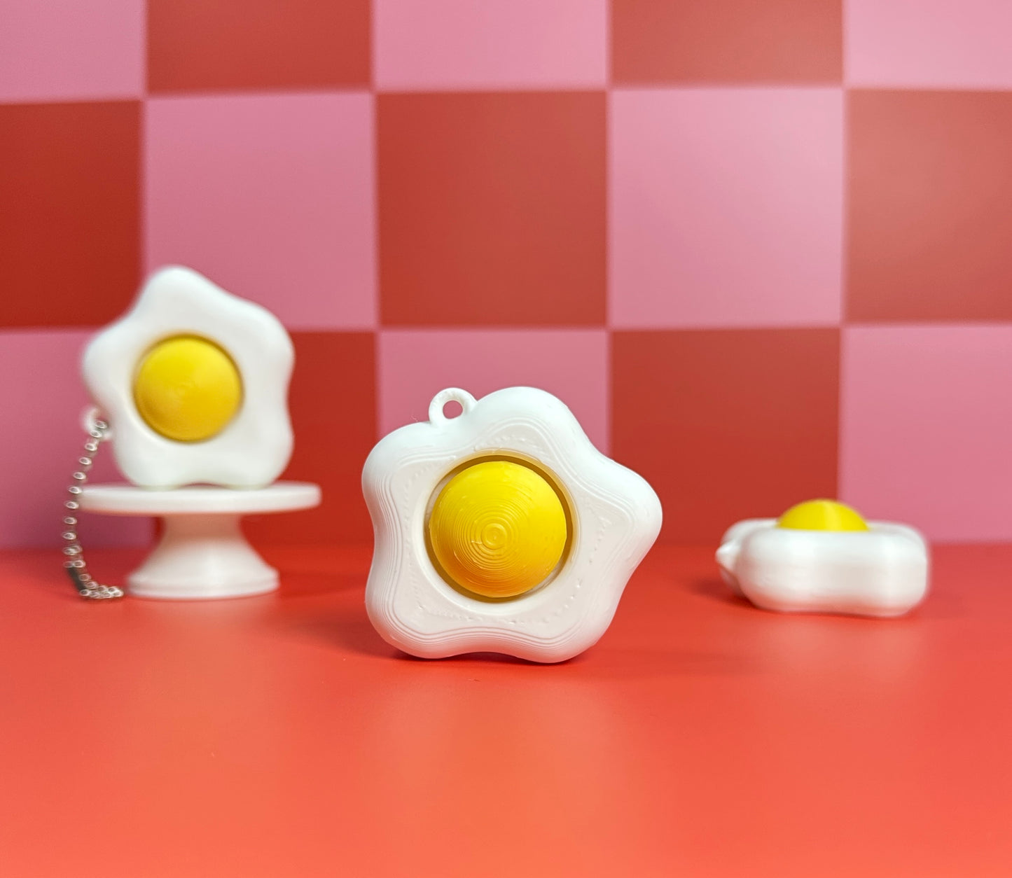 Sunny Side Up Egg | Keyboard Fidget | Click Fidget | 3D Printed Clicker