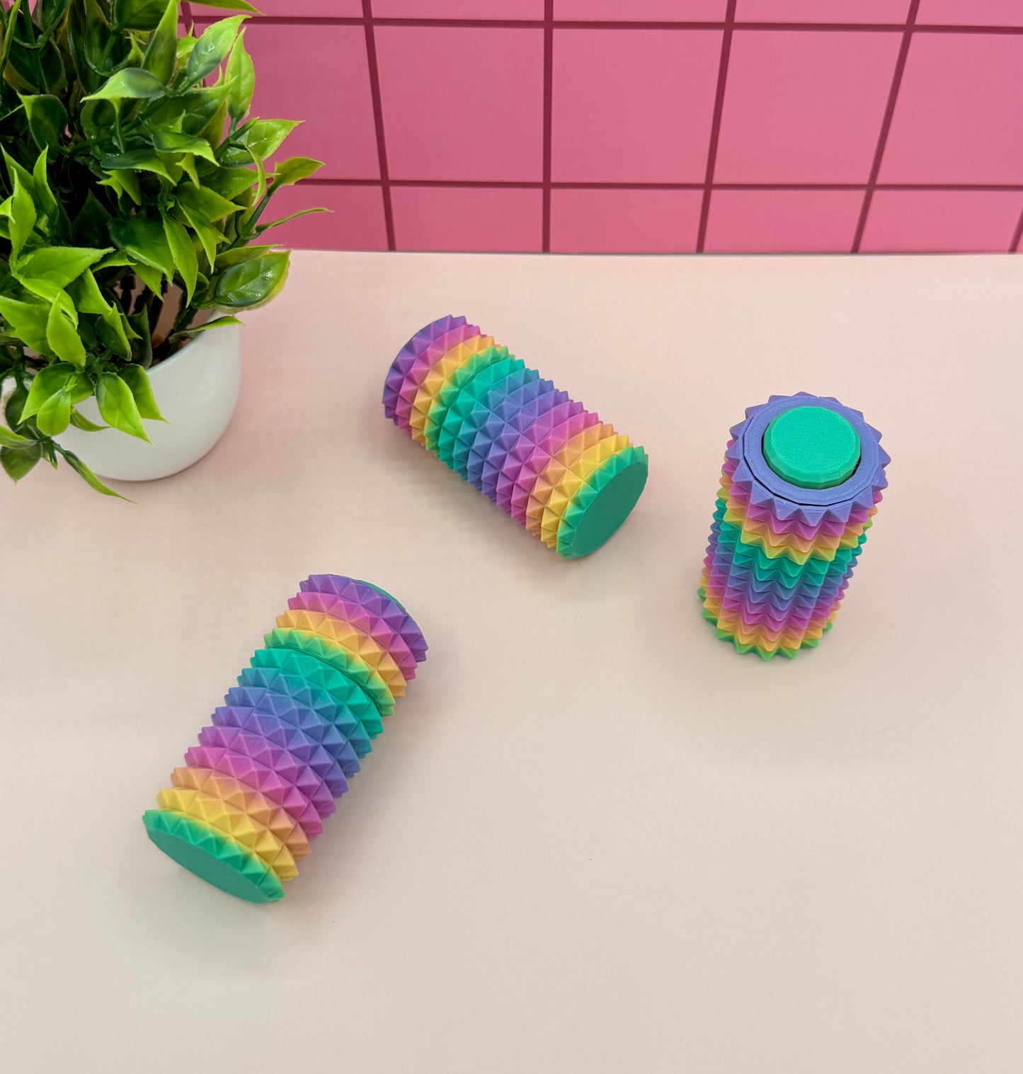 3-in-1 Fidget Pain Stim Stick with Spinner and Clicker Fidget Clicker Novelty Collectible
