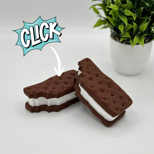 Ice Cream Sandwich Clicker | Keyboard Fidget | Click Fidget | 3D Printed Clicker