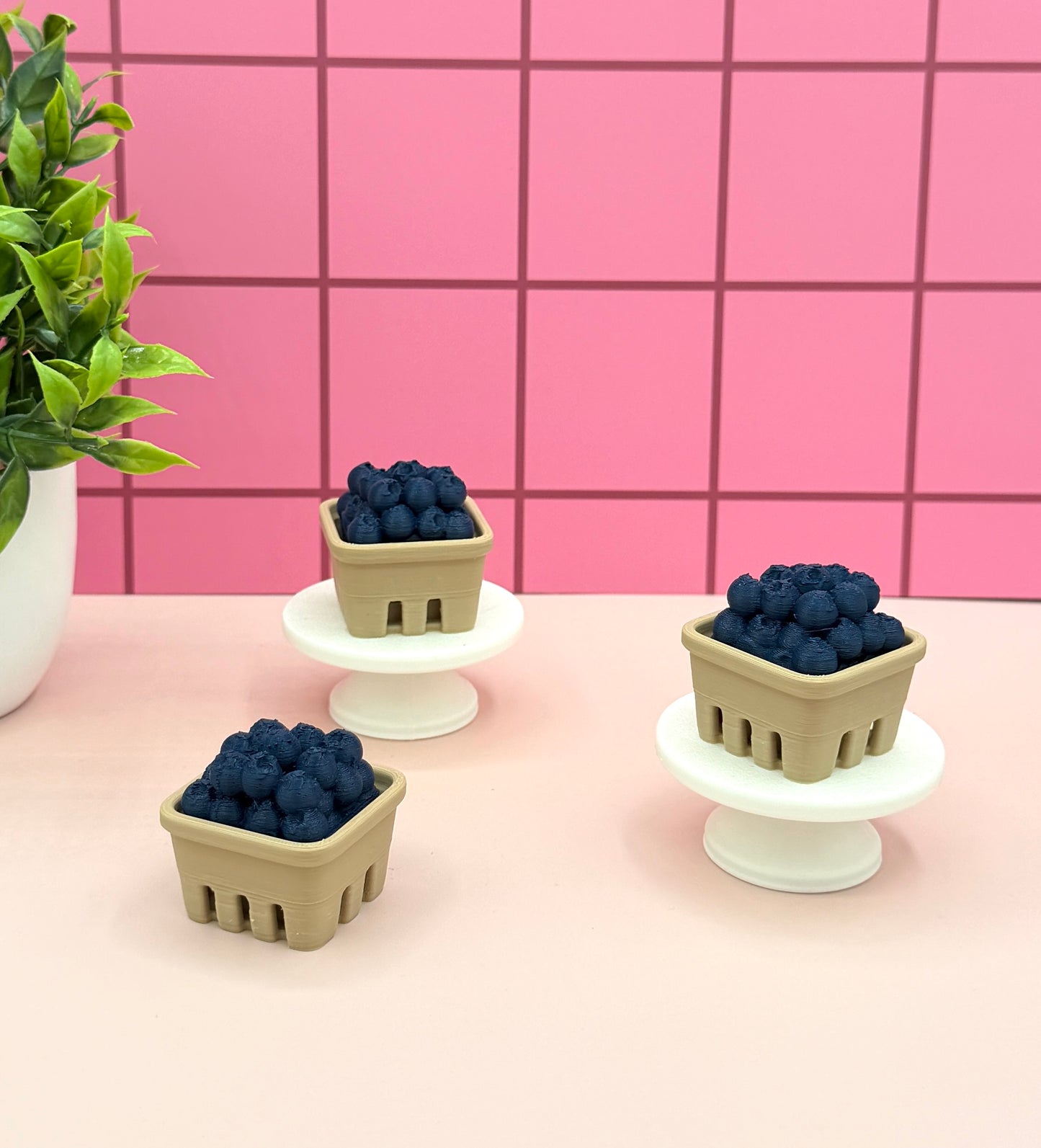 Blueberry Fruit Basket Fidget Clicker Novelty Collectible