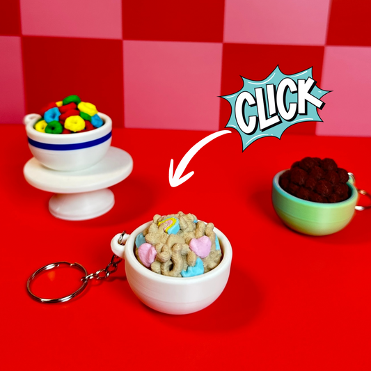 Cereal Bowl | Keyboard Fidget | Click Fidget | 3D Printed Clicker