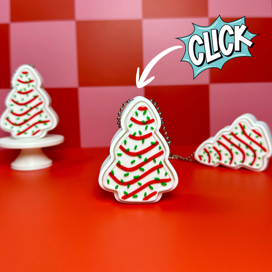 Christmas Tree Cake | Keyboard Fidget | Click Fidget | 3D Printed Clicker