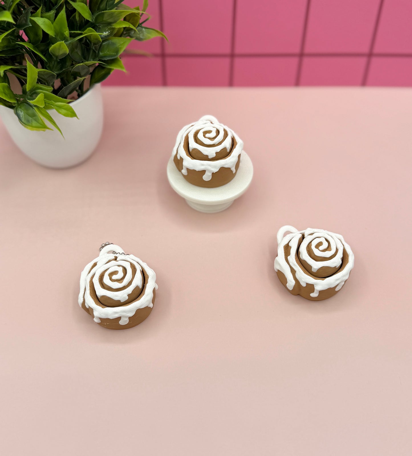 Cinnamon Roll Fidget Clicker Novelty Collectible