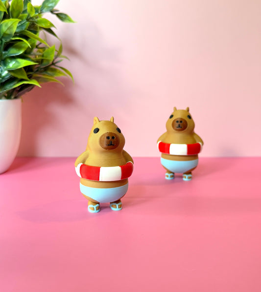 Capybara Floaty | Keyboard Fidget | Click Fidget | 3D Printed Clicker