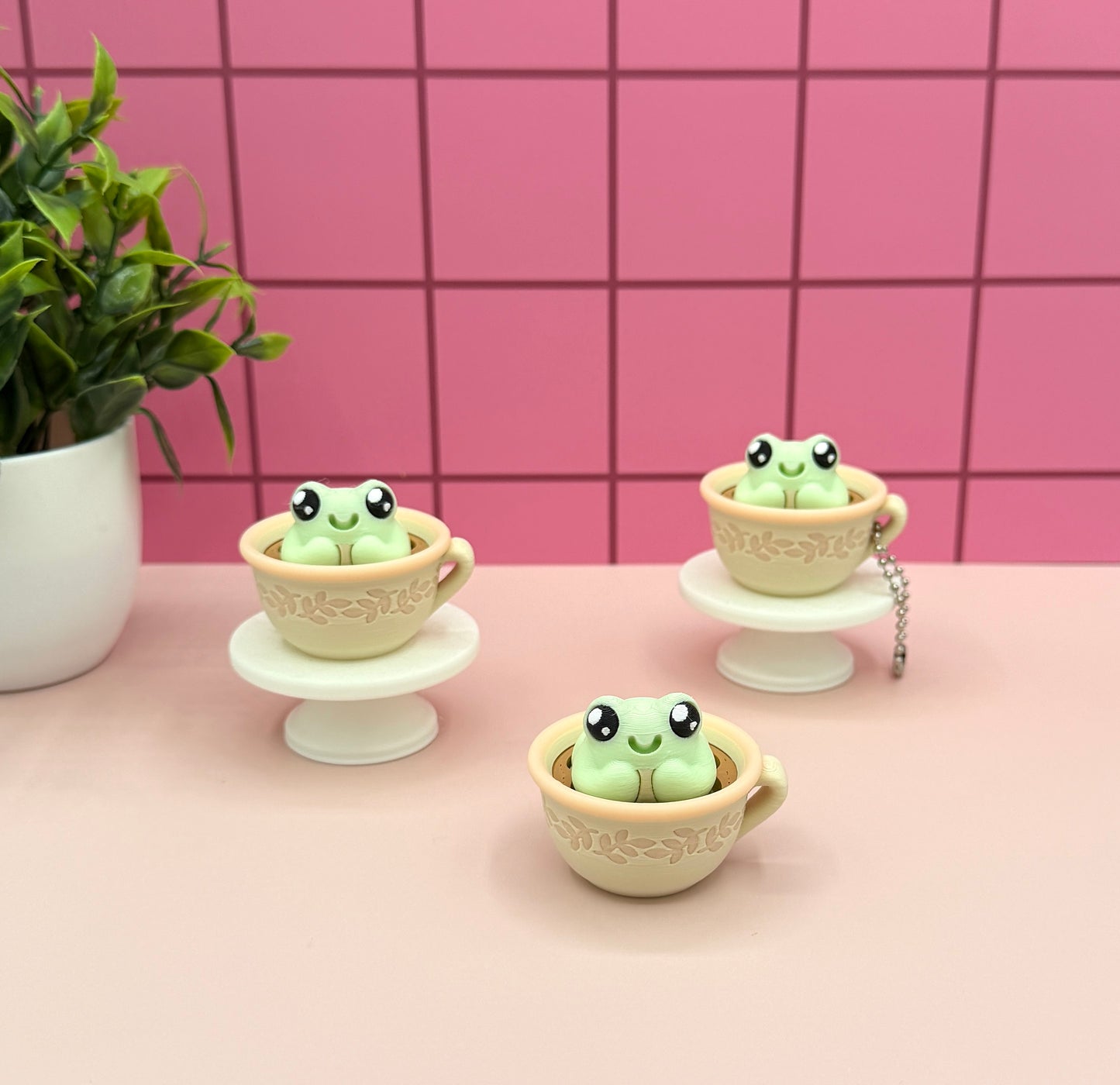 Francis Frog Tea Time | Keyboard Fidget | Click Fidget | 3D Printed Clicker