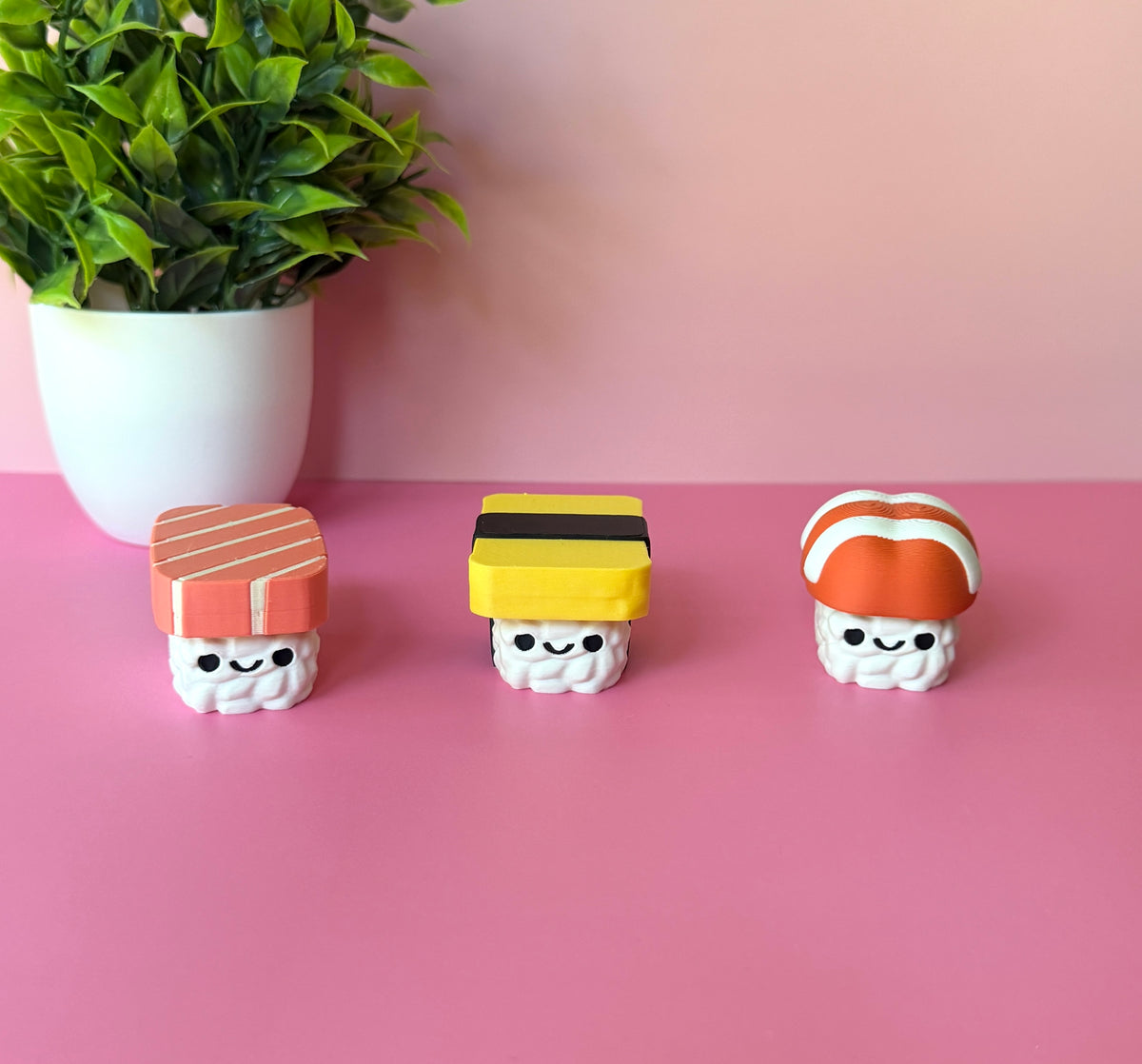 Nigiri Sushi Sake Ebi Tamago Fidget Clicker Novelty Collectible