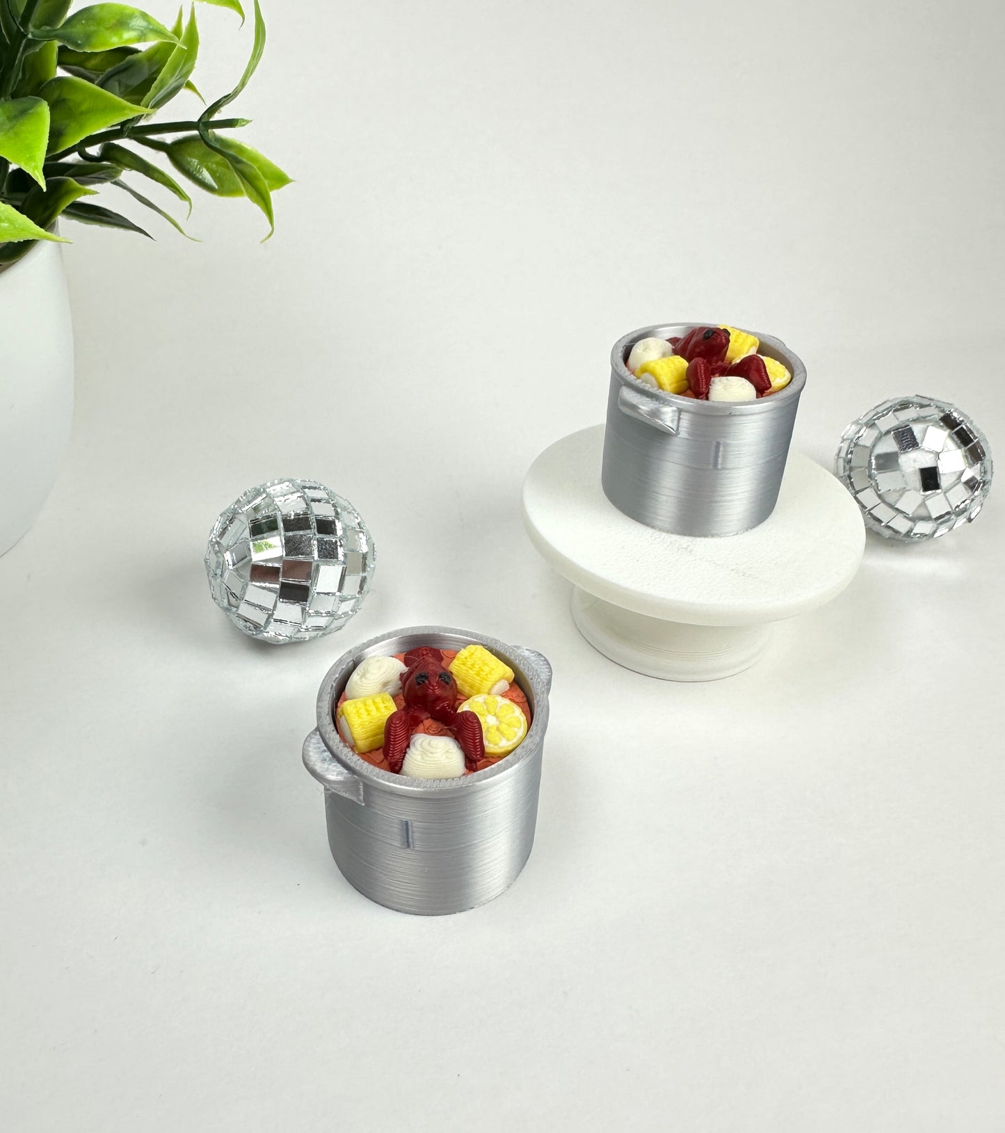 Crawfish Boil Fidget Clicker Keychain