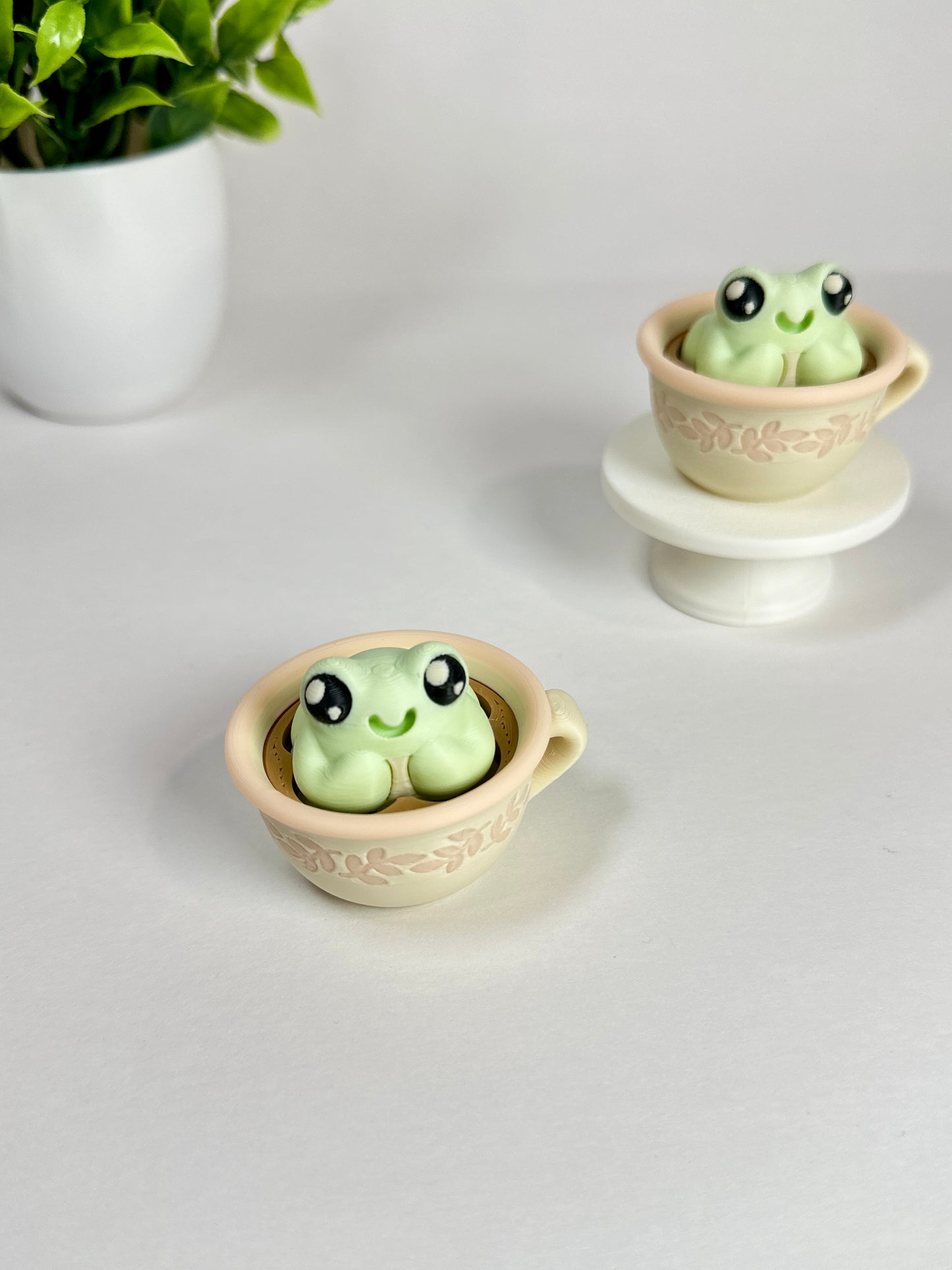 Francis Frog Tea Time | Keyboard Fidget | Click Fidget | 3D Printed Clicker