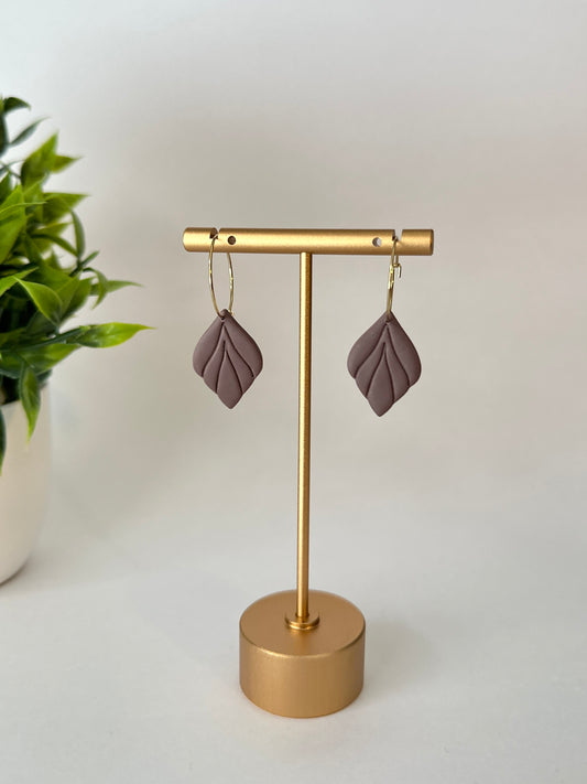 Eva | Mauve Purple Drop Earrings