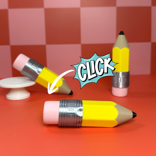 Chonky Pencil Clicker | Keyboard Fidget | Click Fidget | 3D Printed Clicker