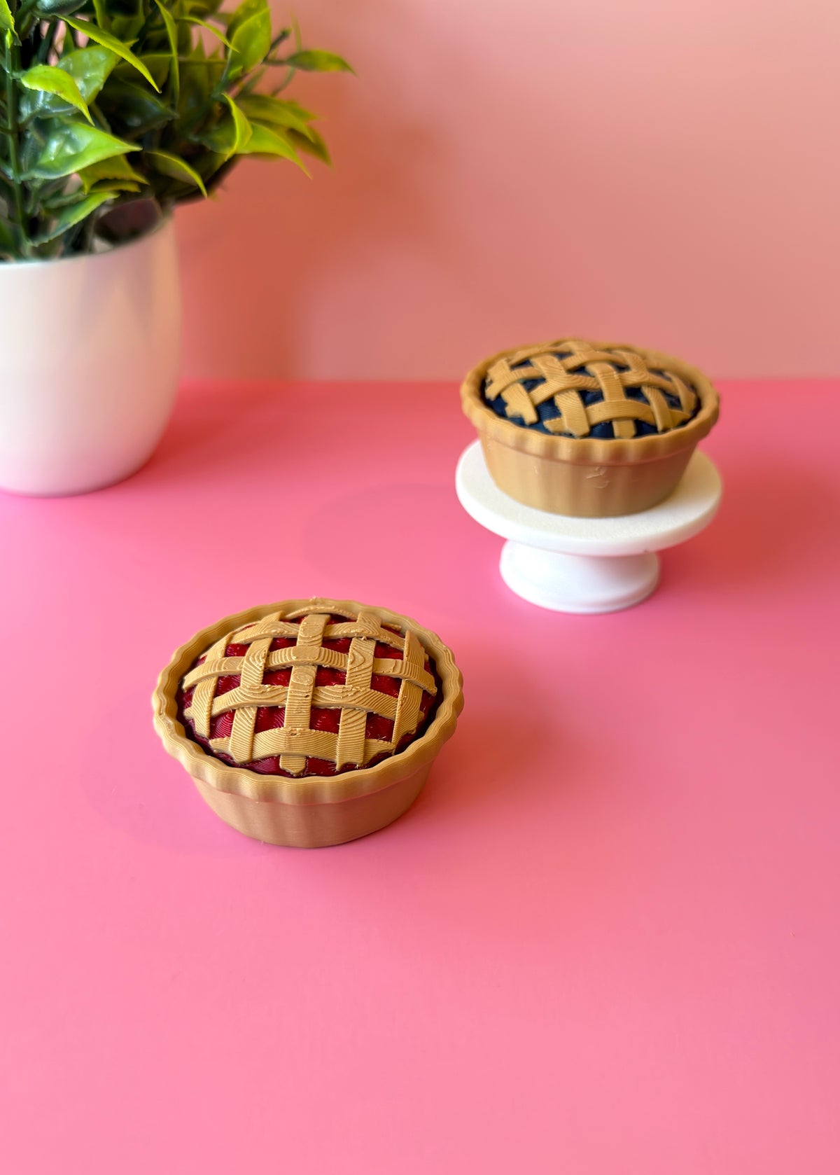 Blueberry or Cherry Pie Novelty Fidget Clicker