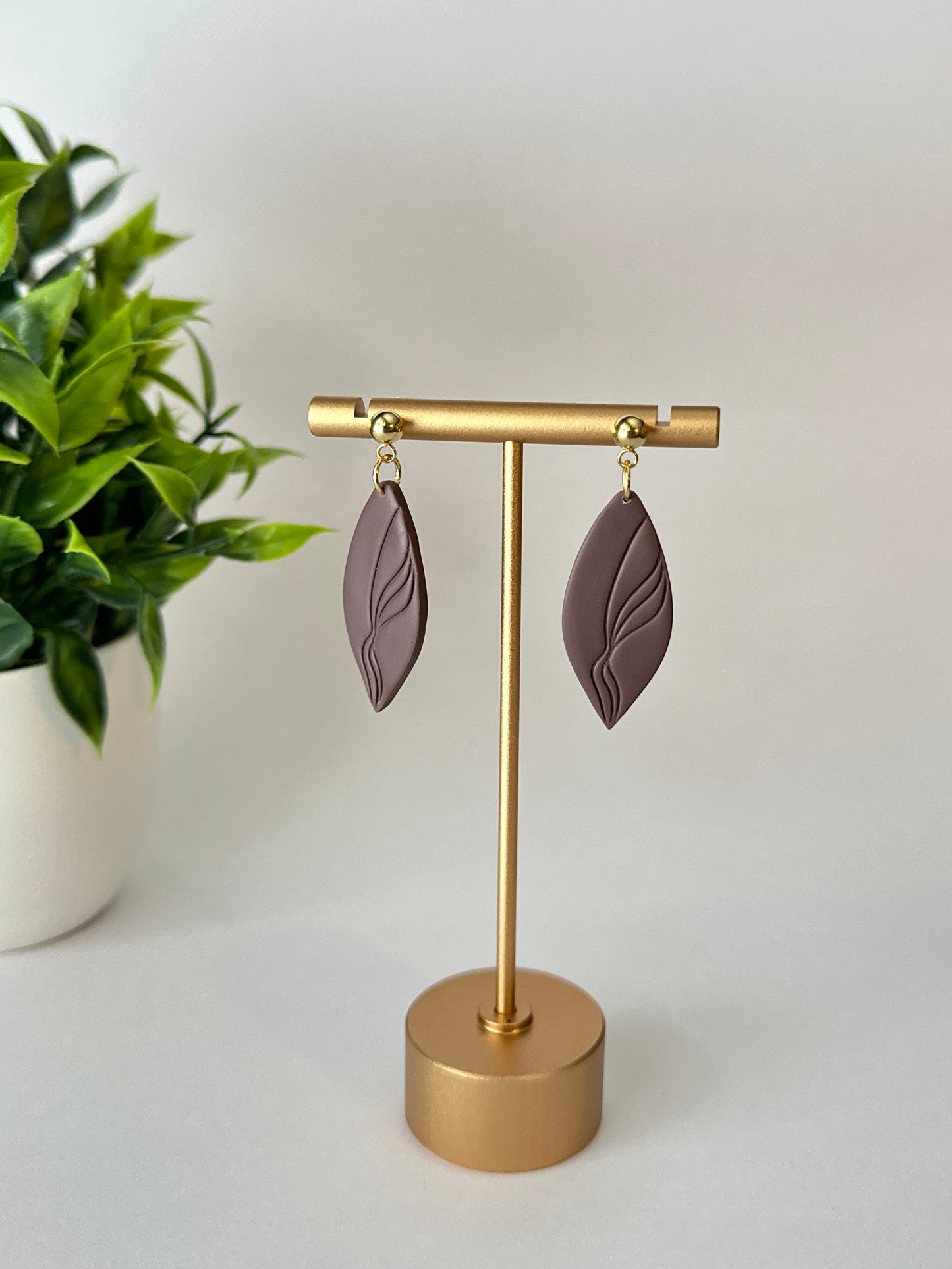 Mae | Mauve Purple Drop Earrings