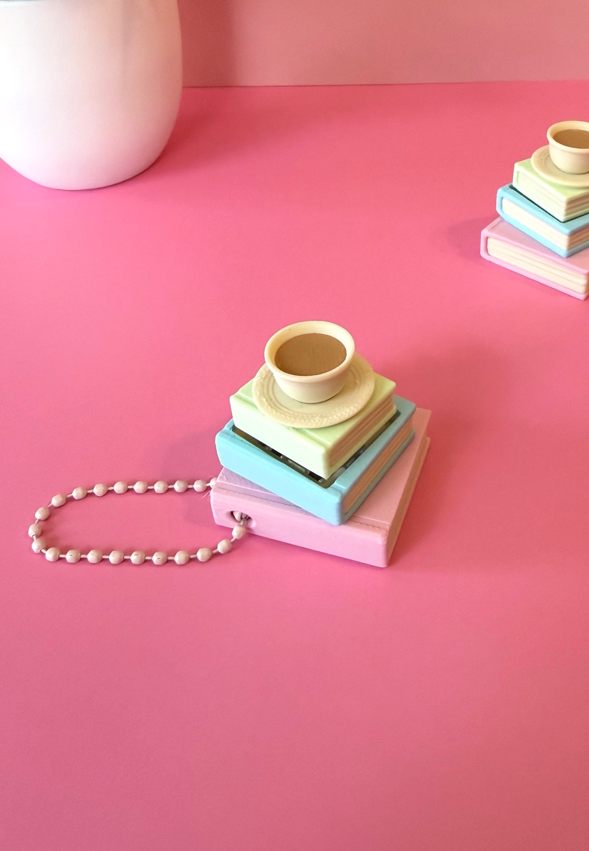 Pastel Book Stack Coffee | Keyboard Fidget | Click Fidget | 3D Printed Clicker