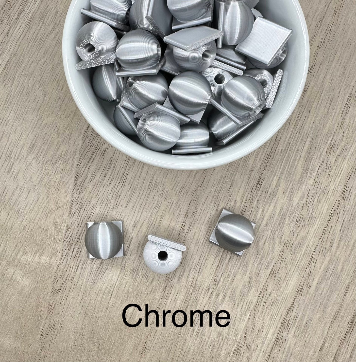 Beads for Acrylic Flatbacks 5 Pack | 3D Printed  | Customizable Pen Accessories | Silicone Bead Pen Add-Ons