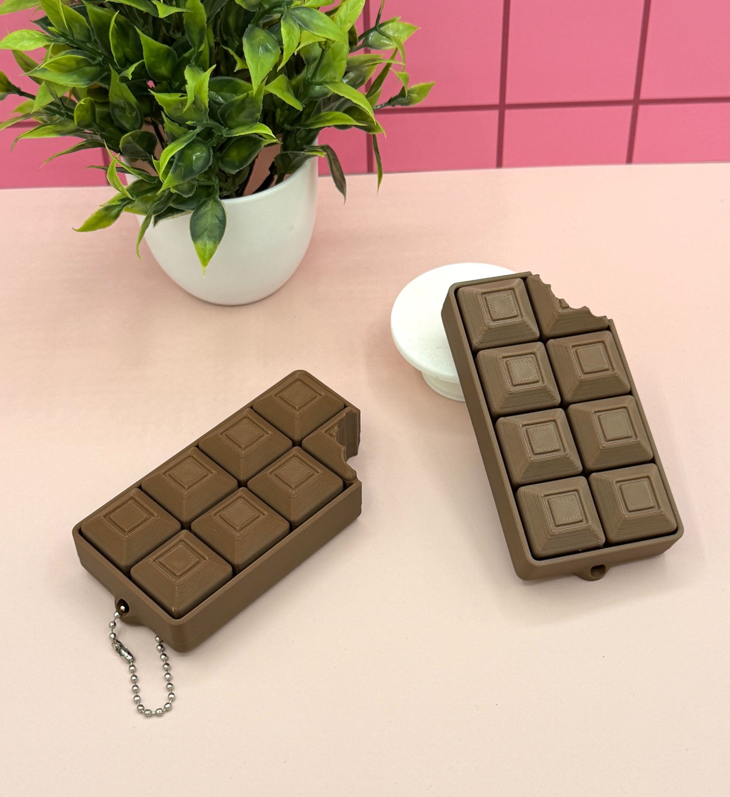 Chocolate Bar Fidget Clicker Novelty Collectible