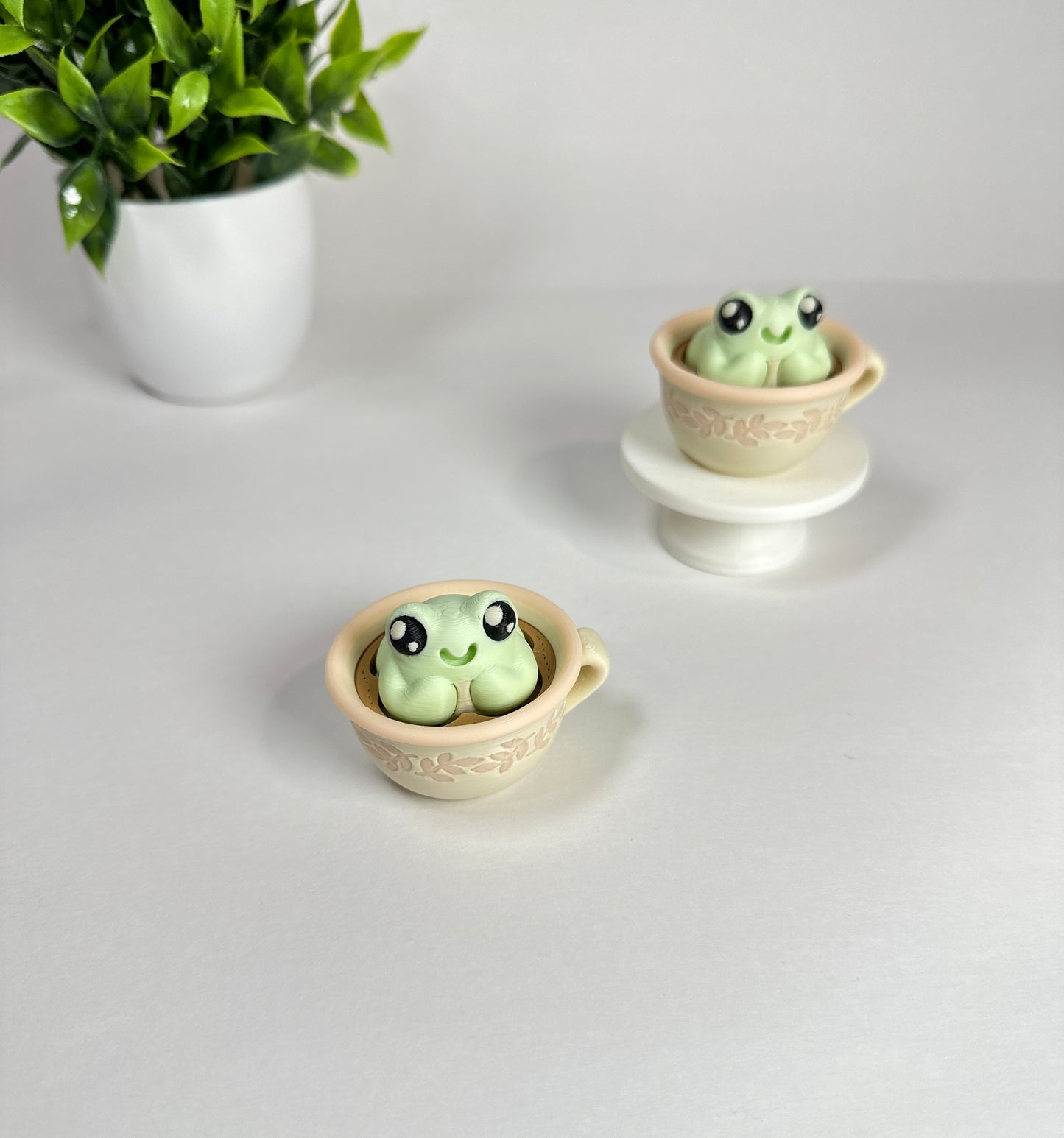 Francis Frog Tea Time | Keyboard Fidget | Click Fidget | 3D Printed Clicker