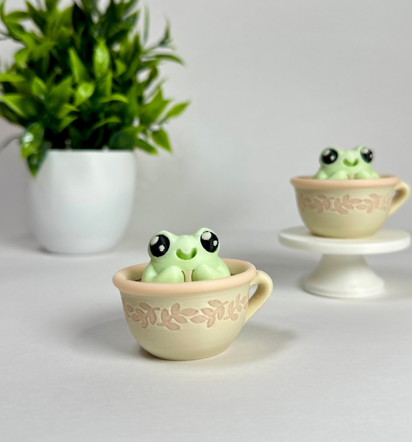 Francis Frog Tea Time | Keyboard Fidget | Click Fidget | 3D Printed Clicker
