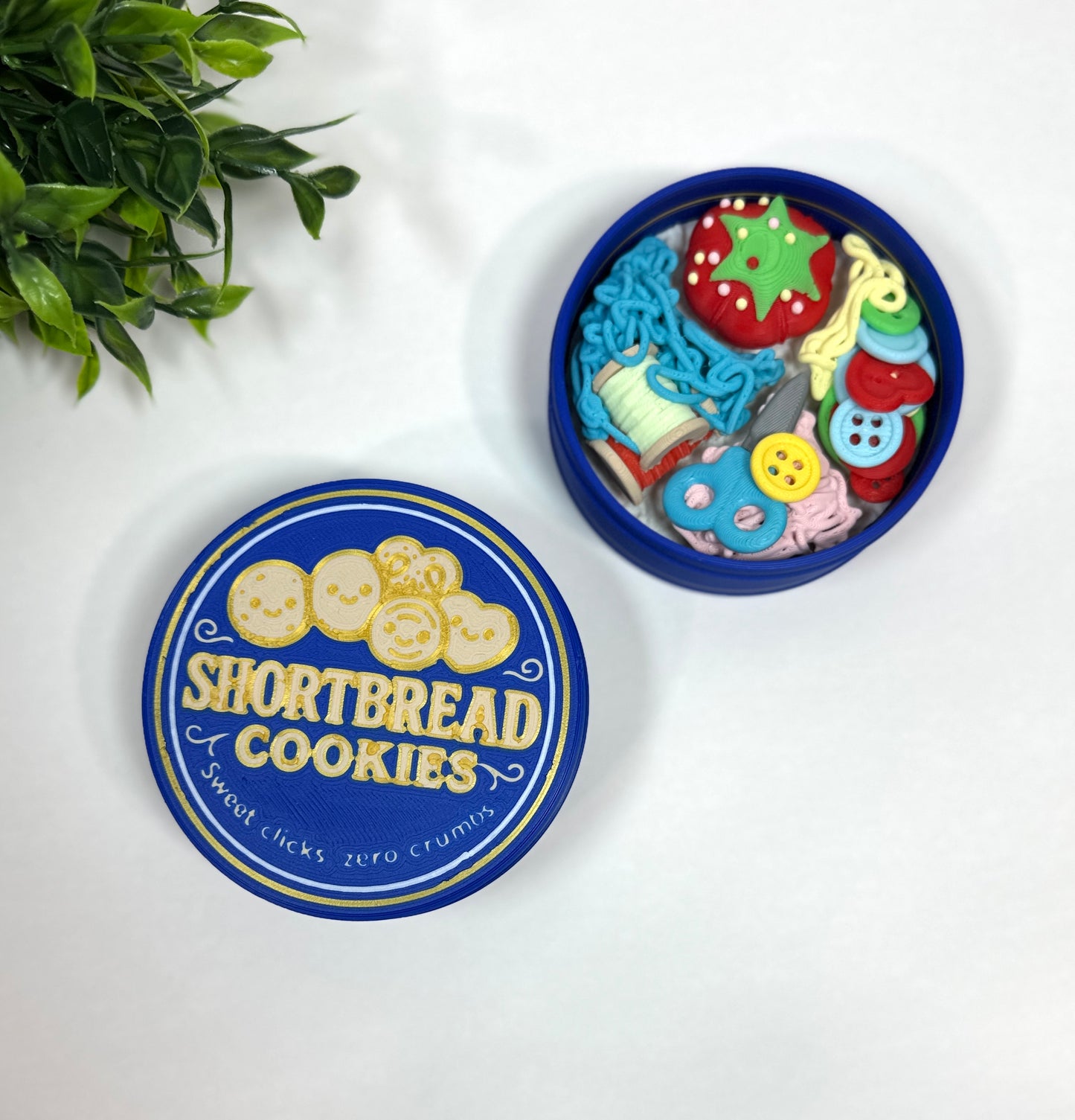 Shortbread Cookie or Grandmas Sewing Kit Fidget Clicker