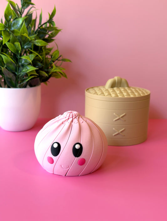 Light Pink Flexi Dumpling Fidget with Storage Case