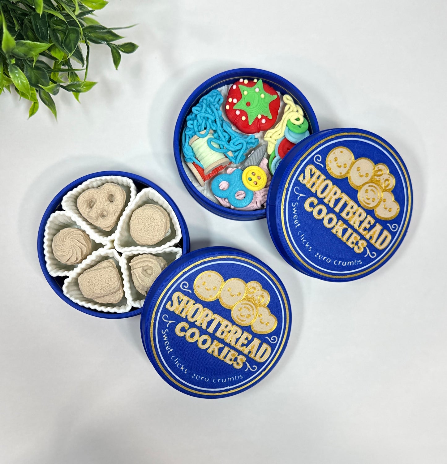 Shortbread Cookie or Grandmas Sewing Kit Fidget Clicker
