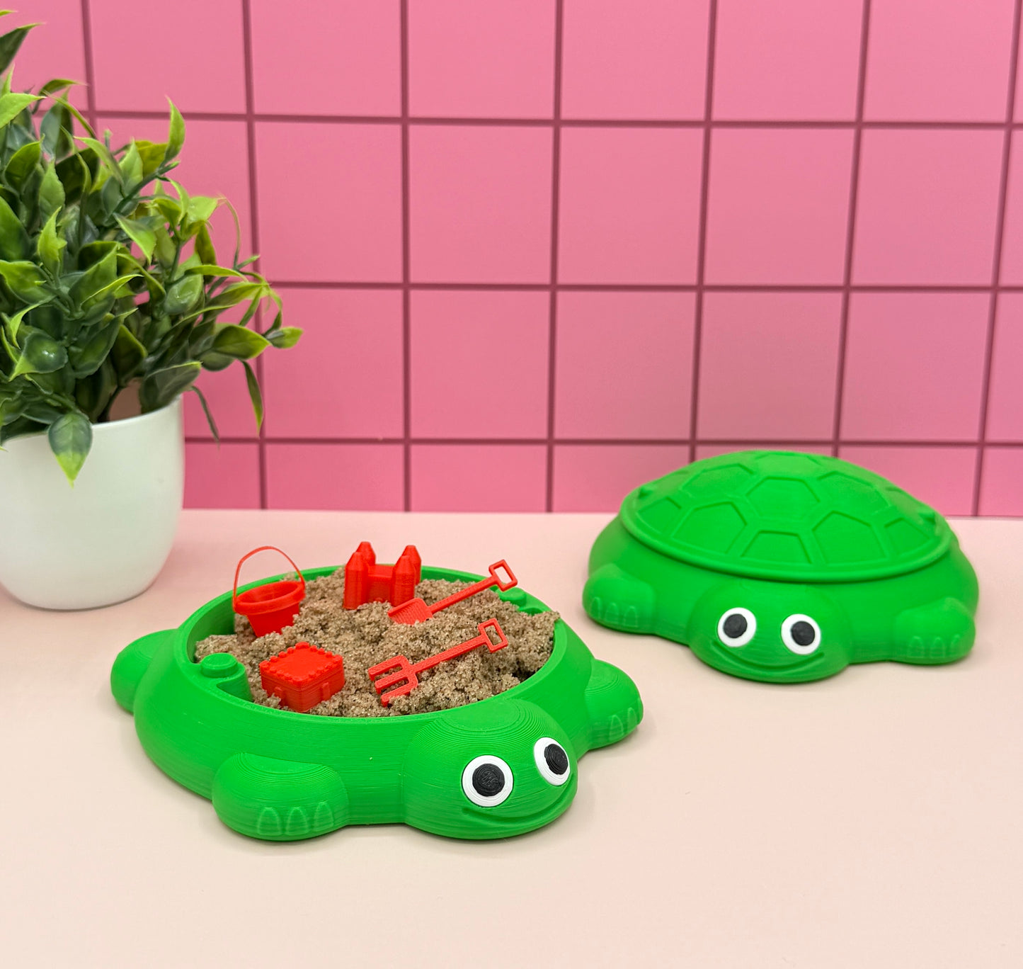 Retro Green Turtle | Desk Zen Sandbox
