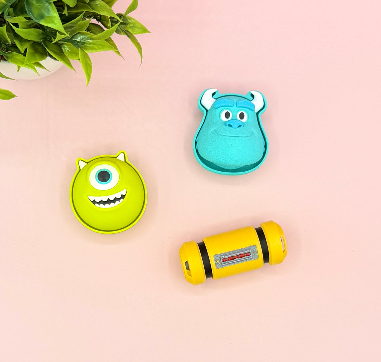 Mike Sully Scream Canister Monsters Fidget Clicker Novelty Collectible