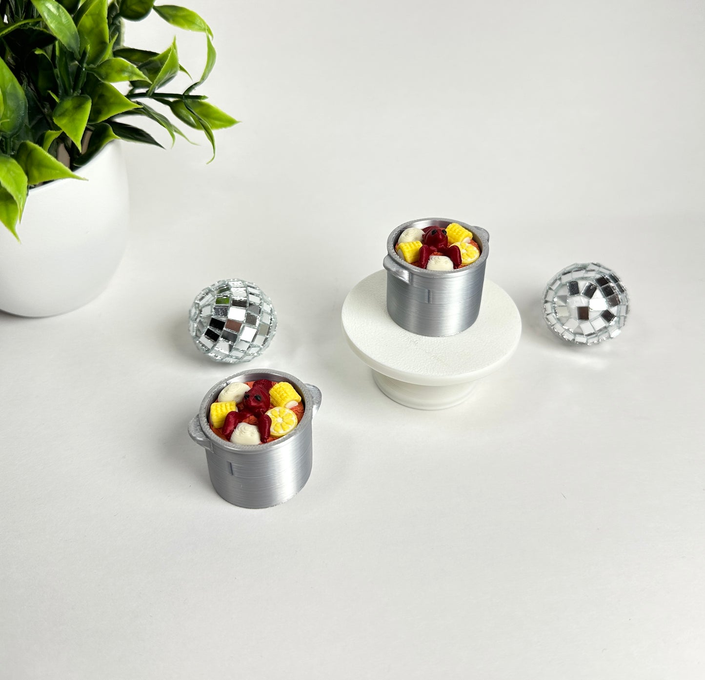 Crawfish Boil Fidget Clicker Keychain
