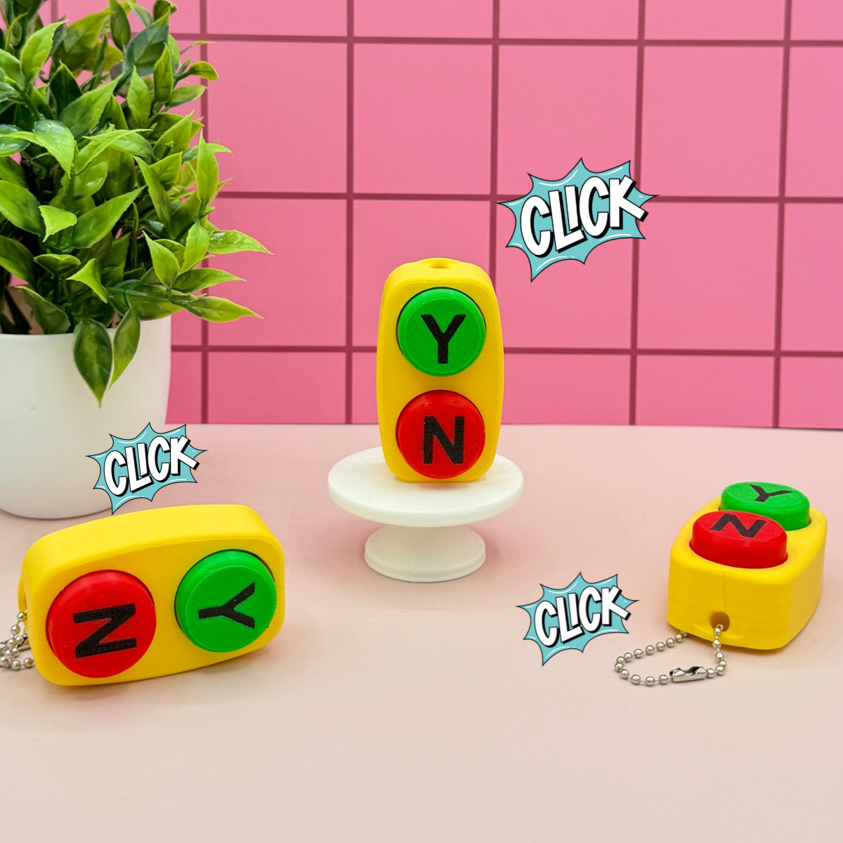 Bluey Yes No Fidget Clicker Novelty Collectible