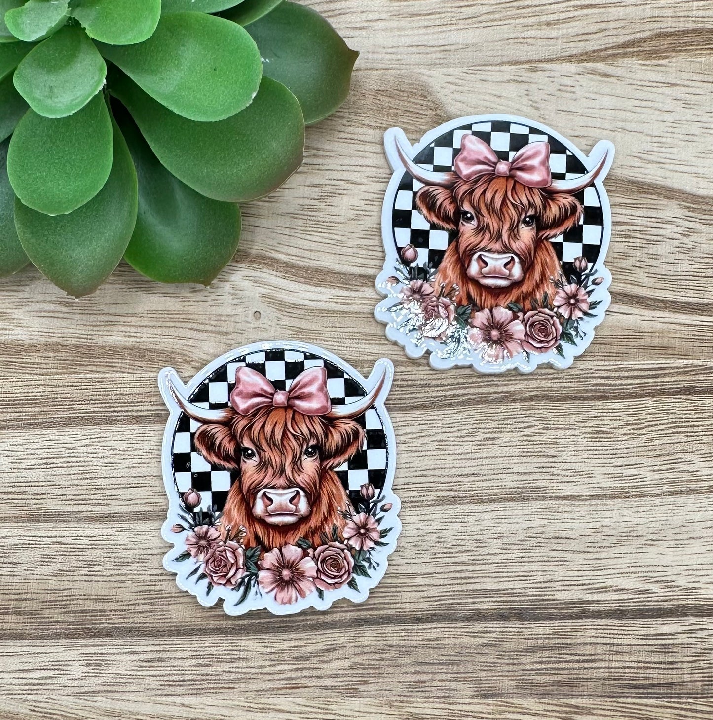 Highland Cow NEW DESIGN | Acrylic Flat Back Planar