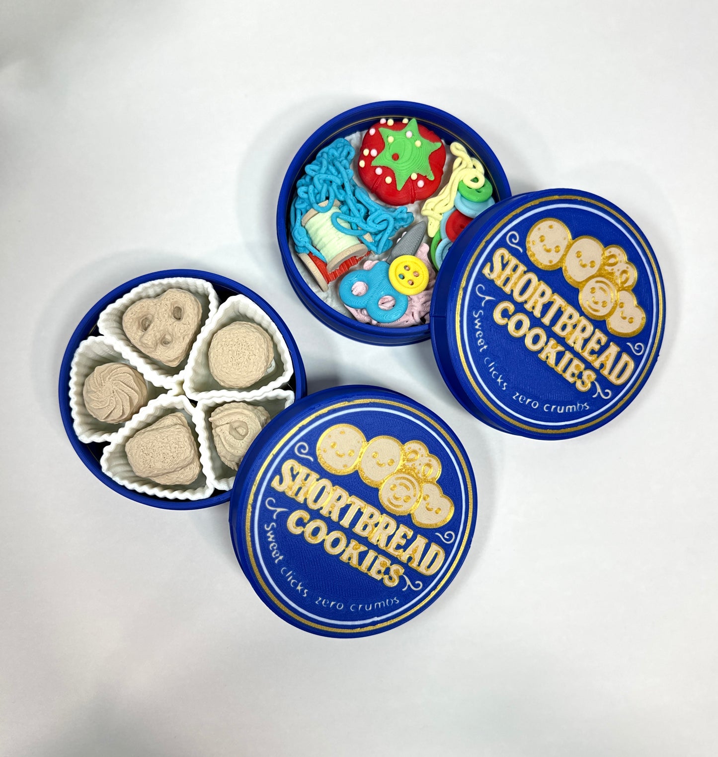 Shortbread Cookie or Grandmas Sewing Kit Fidget Clicker